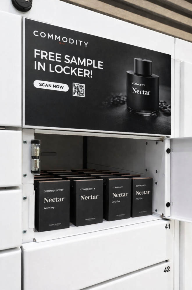 Commodity Milk Orchid samples in a Placement locker